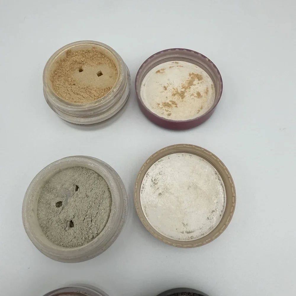 Lot of 6 BareMinerals Neutral‎ Eye Shadow Color Green Orange Yellow Pearl Browns